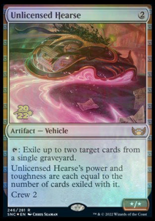 Unlicensed Hearse [Streets of New Capenna Prerelease Promos] | Enigma On Main