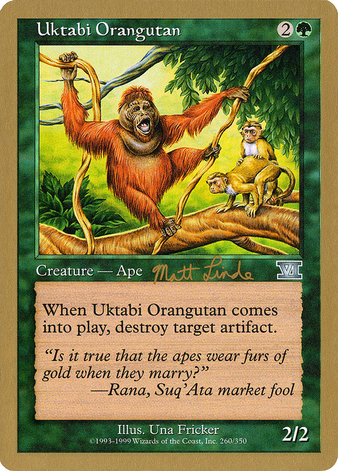 Uktabi Orangutan (Matt Linde) [World Championship Decks 1999] | Enigma On Main