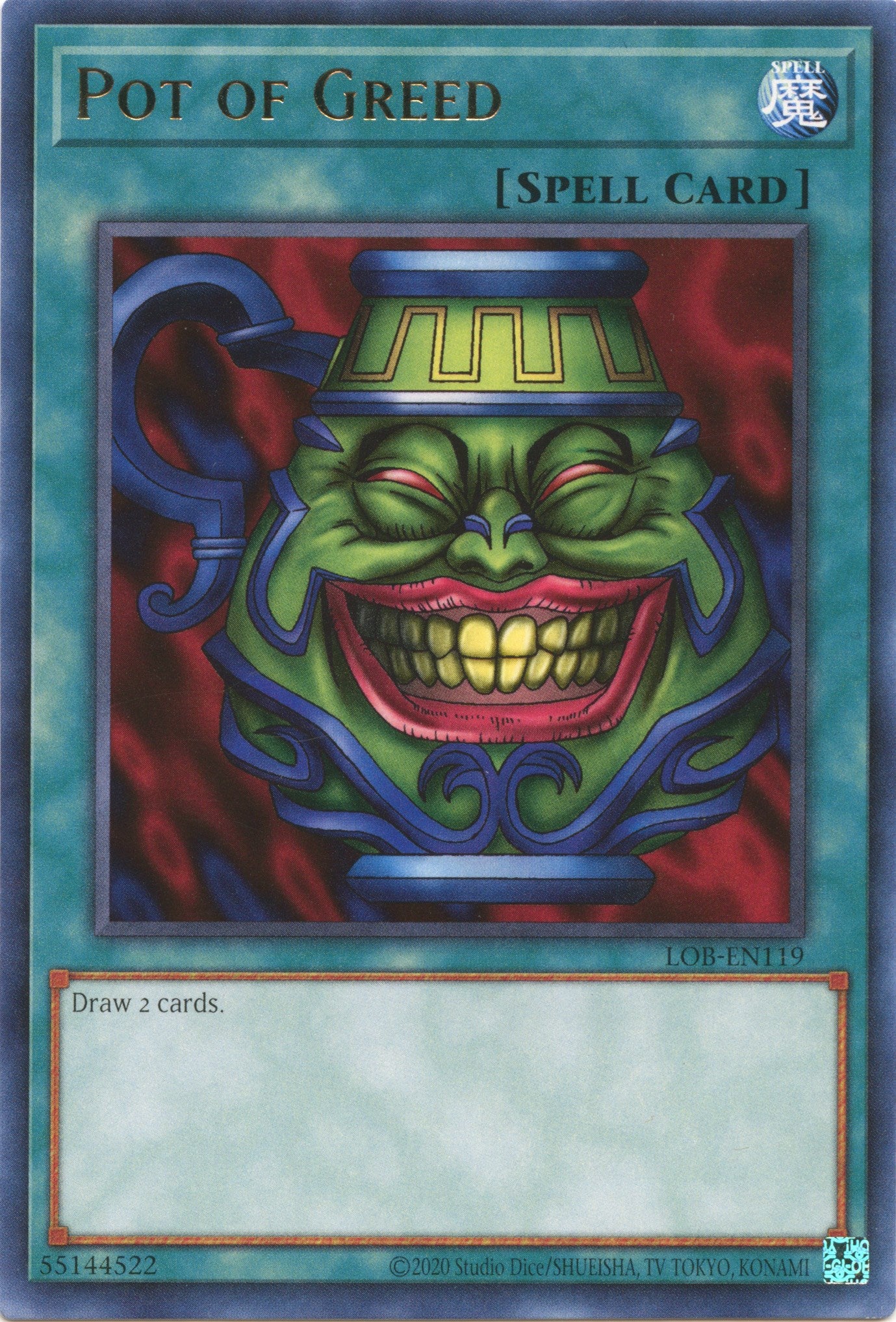 Pot of Greed (25th Anniversary) [LOB-EN119] Rare | Enigma On Main