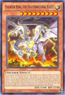 Thunder King, the Lightningstrike Kaiju [Shining Victories] [SHVI-EN087] | Enigma On Main