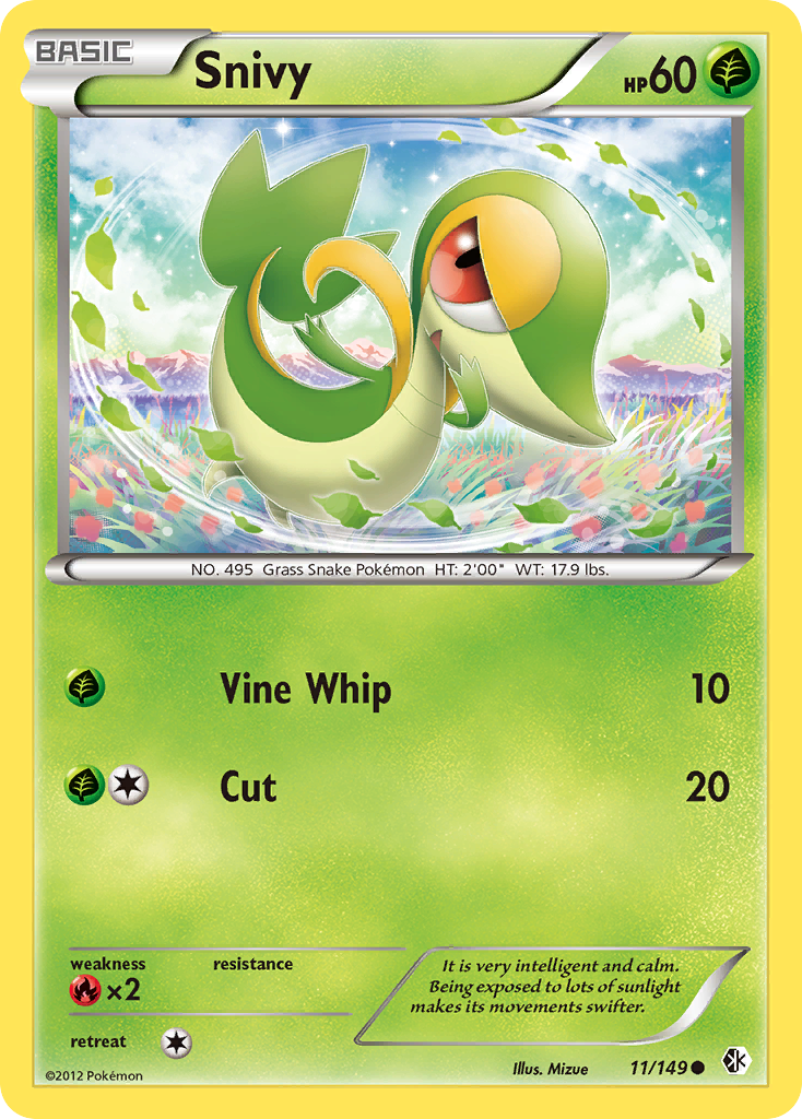 Snivy (11/149) [Black & White: Boundaries Crossed] | Enigma On Main