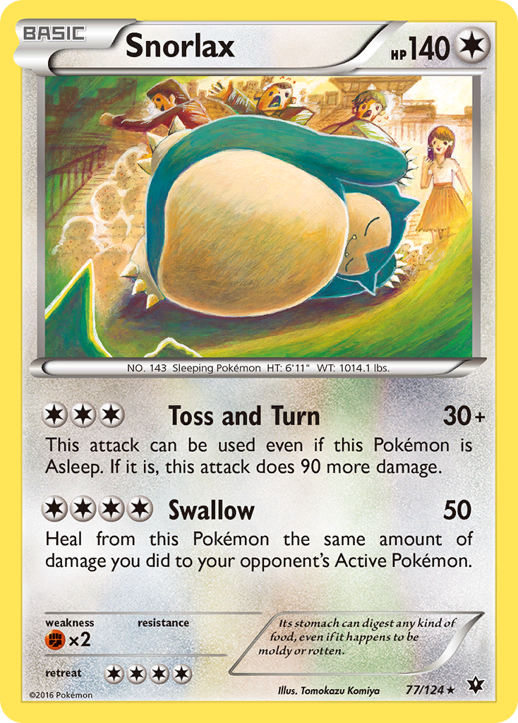 Snorlax (77/124) [XY: Fates Collide] | Enigma On Main