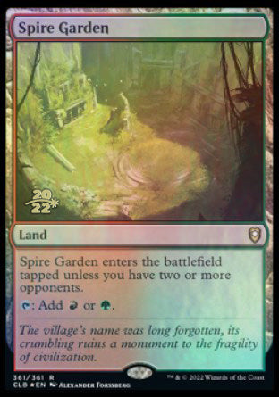 Spire Garden [Commander Legends: Battle for Baldur's Gate Prerelease Promos] | Enigma On Main