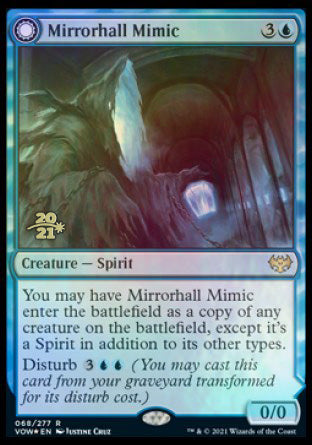 Mirrorhall Mimic // Ghastly Mimicry [Innistrad: Crimson Vow Prerelease Promos] | Enigma On Main