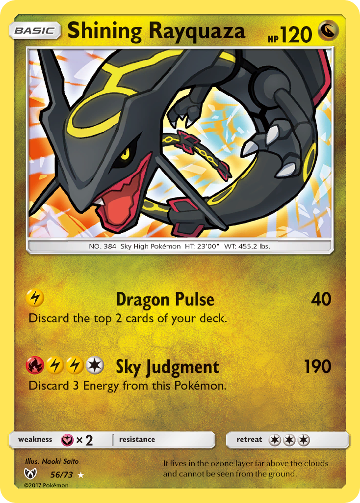 Shining Rayquaza (56/73) [Sun & Moon: Shining Legends] | Enigma On Main