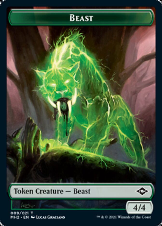 Beast Token // Treasure Token (#21) [Modern Horizons 2 Tokens] | Enigma On Main