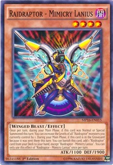 Raidraptor - Mimicry Lanius [2016 Mega-Tins Mega Pack] [MP16-EN015] | Enigma On Main