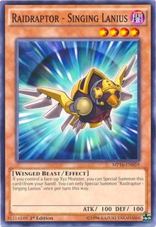 Raidraptor - Singing Lanius [2016 Mega-Tins Mega Pack] [MP16-EN059] | Enigma On Main