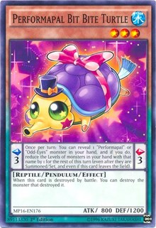 Performapal Bit Bite Turtle [2016 Mega-Tins Mega Pack] [MP16-EN176] | Enigma On Main