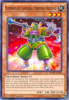 Superheavy Samurai Prepped Defense [2016 Mega-Tins Mega Pack] [MP16-EN180] | Enigma On Main