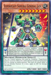 Superheavy Samurai General Jade [2016 Mega-Tins Mega Pack] [MP16-EN181] | Enigma On Main