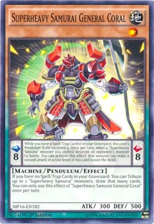 Superheavy Samurai General Coral [2016 Mega-Tins Mega Pack] [MP16-EN182] | Enigma On Main