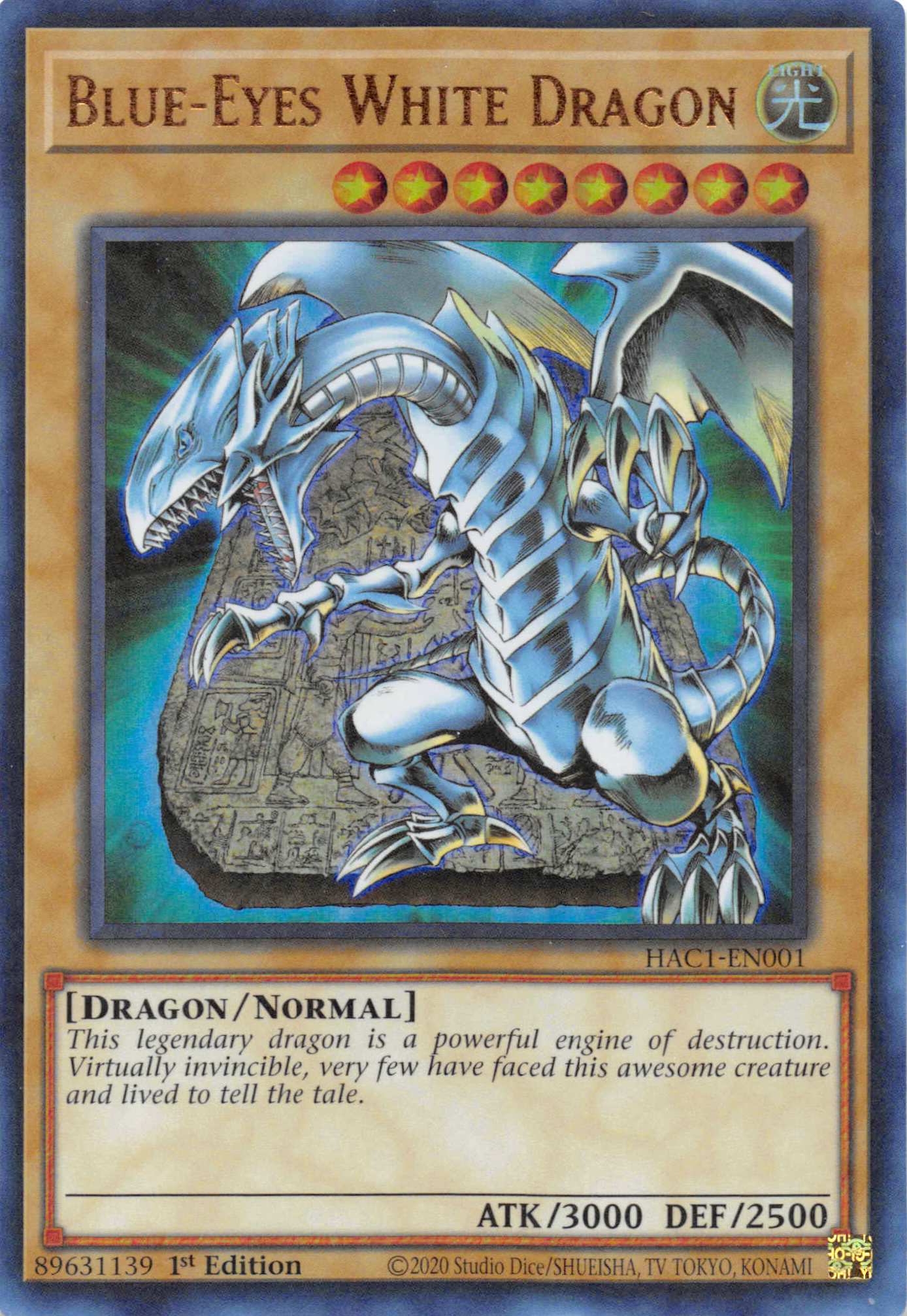 Blue-Eyes White Dragon (Duel Terminal) [HAC1-EN001] Parallel Rare | Enigma On Main