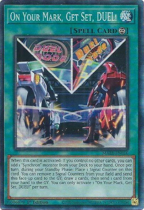 On Your Mark, Get Set, DUEL! [MAZE-EN016] Collector's Rare | Enigma On Main