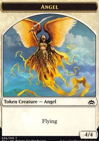 Angel // Saproling Double-sided Token [Planechase Anthology Tokens] | Enigma On Main
