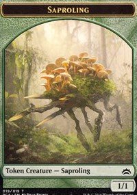 Saproling // Goblin Double-sided Token [Planechase Anthology Tokens] | Enigma On Main