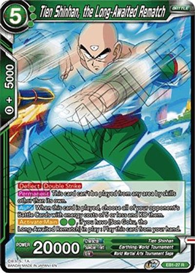 Tien Shinhan, the Long-Awaited Rematch (EB1-027) [Battle Evolution Booster] | Enigma On Main