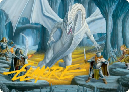 Cave of the Frost Dragon Art Card (Gold-Stamped Signature) [Dungeons & Dragons: Adventures in the Forgotten Realms Art Series] | Enigma On Main