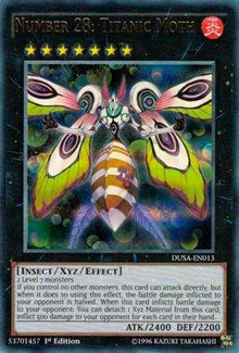 Number 28: Titanic Moth [Duelist Saga] [DUSA-EN013] | Enigma On Main