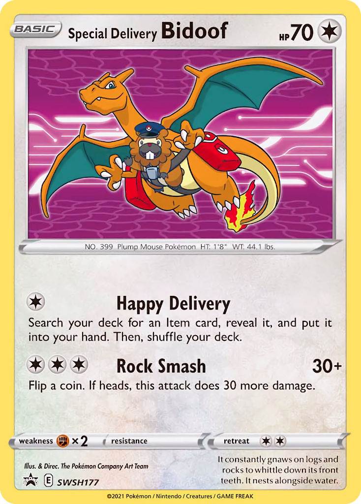 Special Delivery Bidoof (SWSH177) [Sword & Shield: Black Star Promos] | Enigma On Main