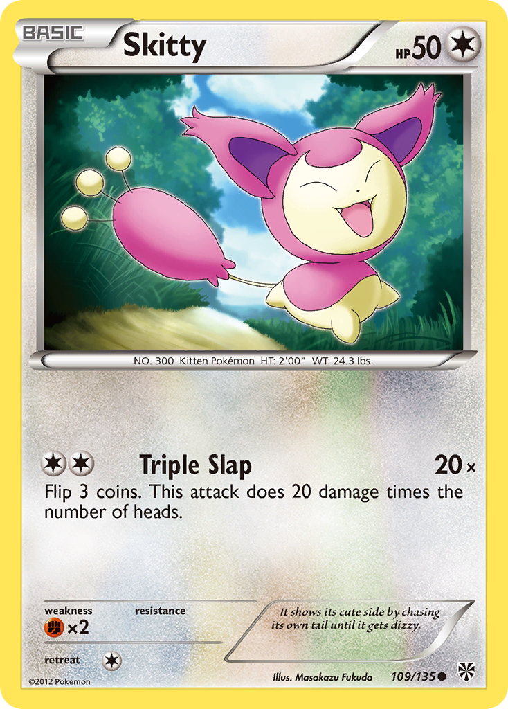 Skitty (109/135) [Black & White: Plasma Storm] | Enigma On Main