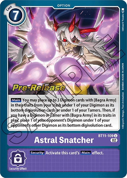 Astral Snatcher [BT11-109] [Dimensional Phase Pre-Release Promos] | Enigma On Main