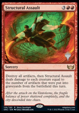 Structural Assault (Promo Pack) [Streets of New Capenna Promos] | Enigma On Main