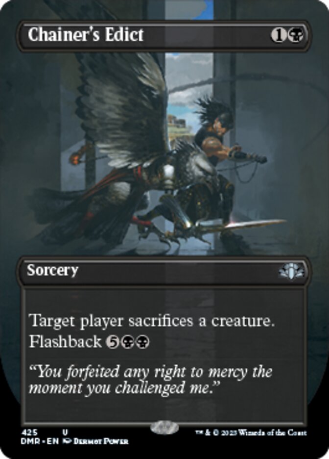 Chainer's Edict (Borderless Alternate Art) [Dominaria Remastered] | Enigma On Main