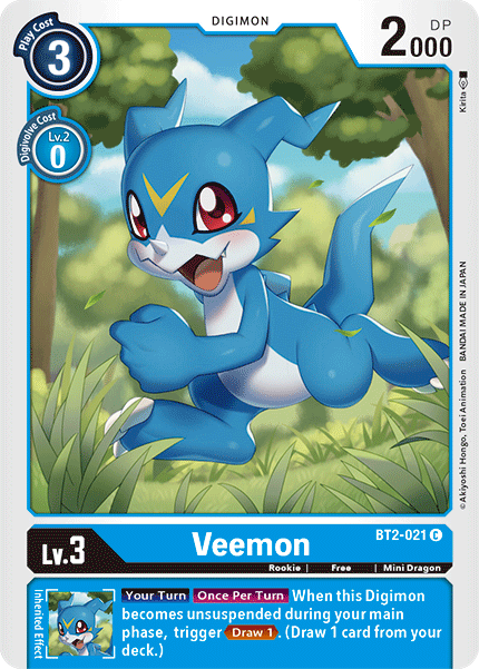 Veemon [BT2-021] [Release Special Booster Ver.1.5] | Enigma On Main