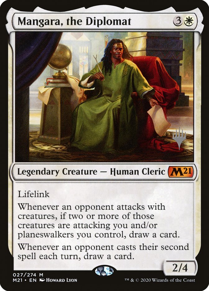 Mangara, the Diplomat (Promo Pack) [Core Set 2021 Promos] | Enigma On Main