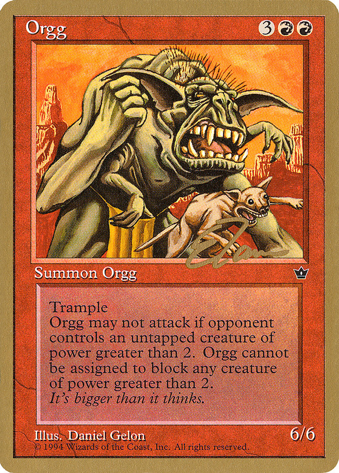 Orgg (Eric Tam) [Pro Tour Collector Set] | Enigma On Main