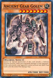 Ancient Gear Golem [Structure Deck: Machine Reactor] [SR03-EN005] | Enigma On Main