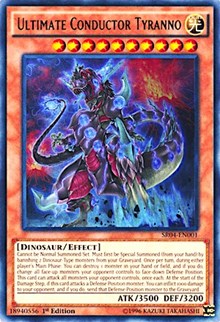 Ultimate Conductor Tyranno [Structure Deck: Dinosmasher's Fury] [SR04-EN001] | Enigma On Main