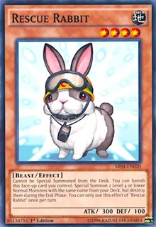 Rescue Rabbit [Structure Deck: Dinosmasher's Fury] [SR04-EN020] | Enigma On Main