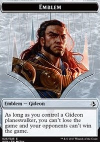 Emblem - Gideon of the Trials // Zombie Token [Amonkhet] | Enigma On Main