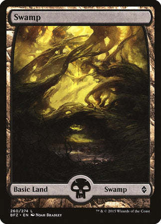 Swamp (260) - Full Art [Battle for Zendikar] | Enigma On Main