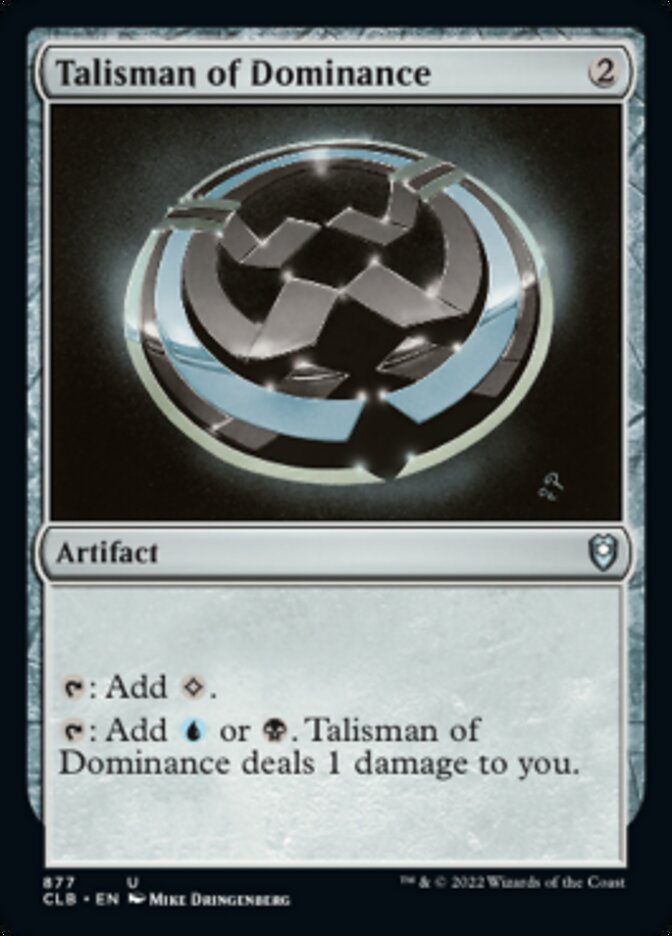 Talisman of Dominance [Commander Legends: Battle for Baldur's Gate] | Enigma On Main