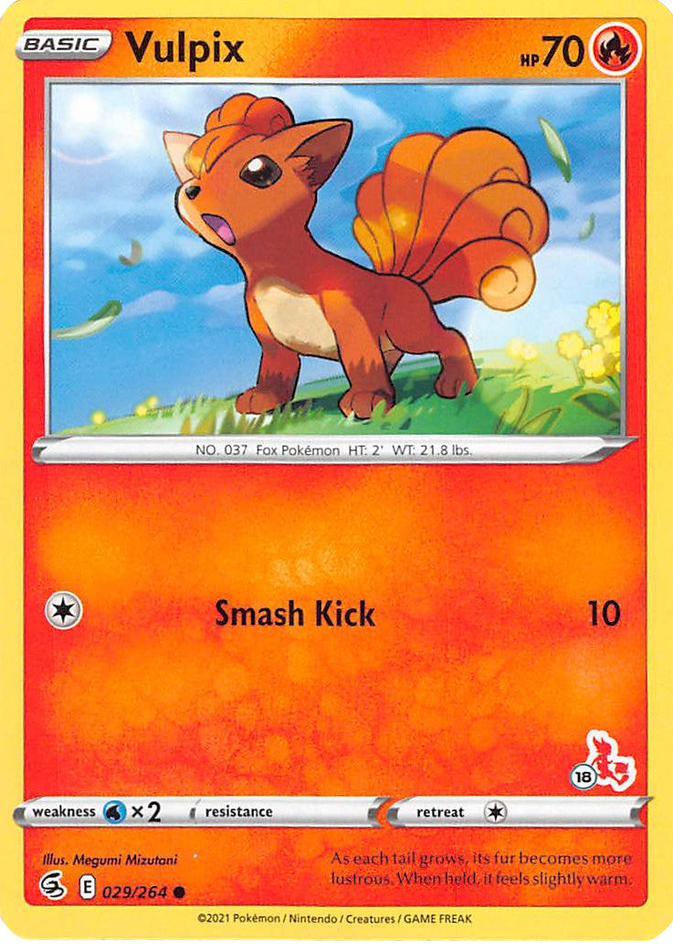 Vulpix (029/264) (Cinderace Stamp #18) [Battle Academy 2022] | Enigma On Main