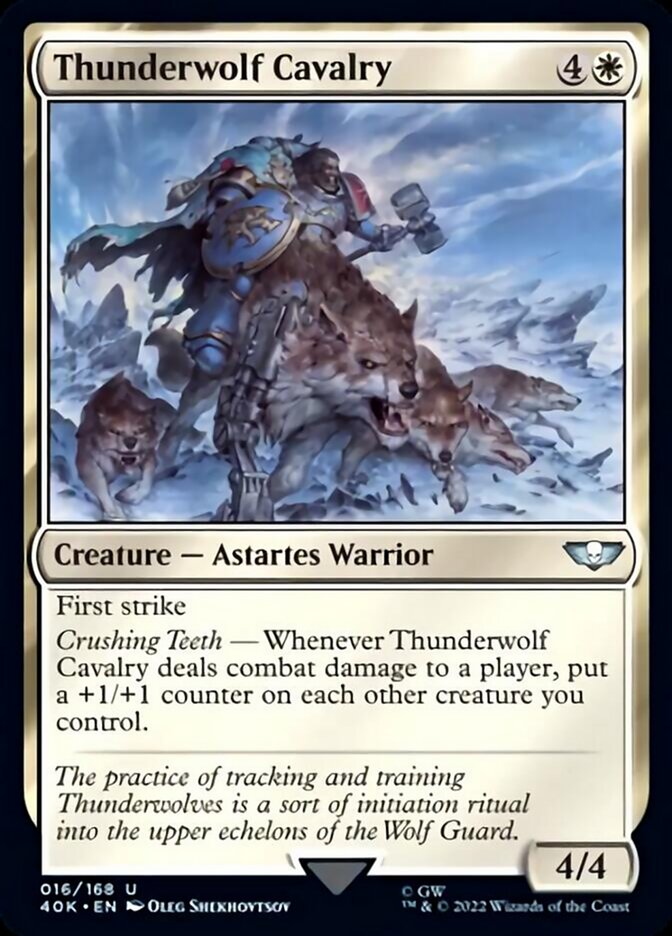 Thunderwolf Cavalry (Surge Foil) [Universes Beyond: Warhammer 40,000] | Enigma On Main