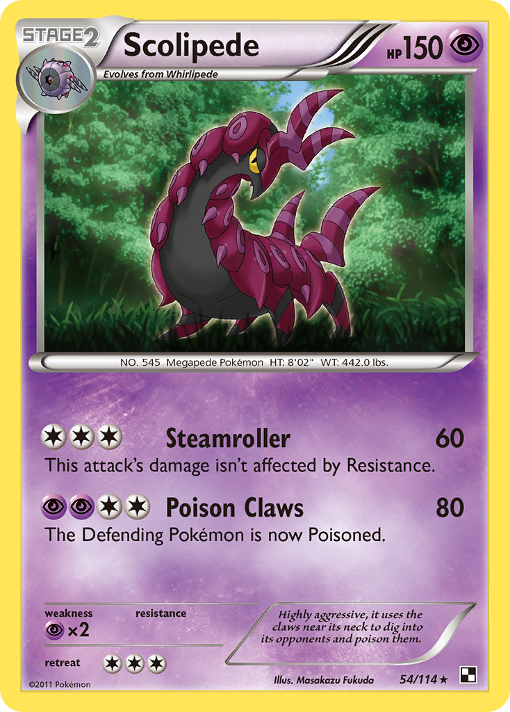 Scolipede (54/114) [Black & White: Base Set] | Enigma On Main