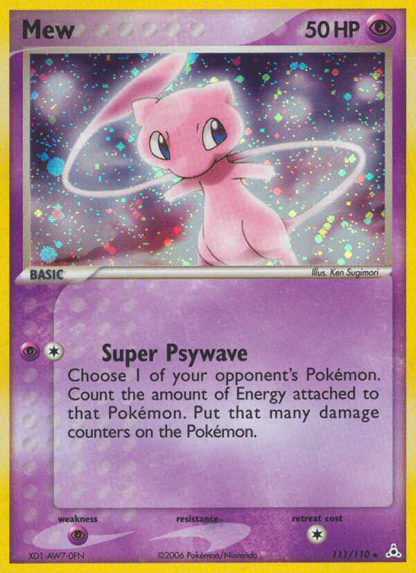 Mew (111/110) [EX: Holon Phantoms] | Enigma On Main