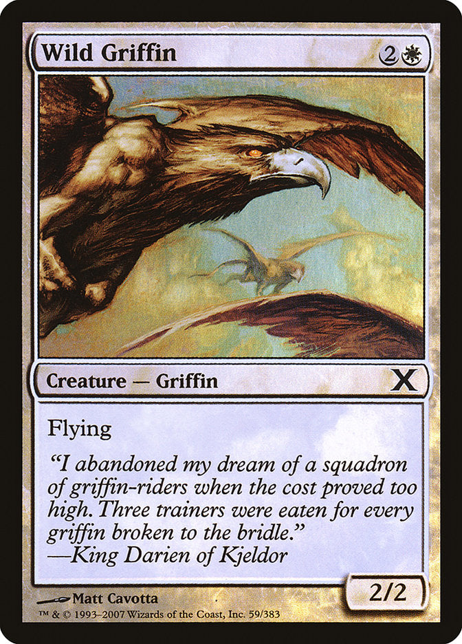 Wild Griffin (Premium Foil) [Tenth Edition] | Enigma On Main