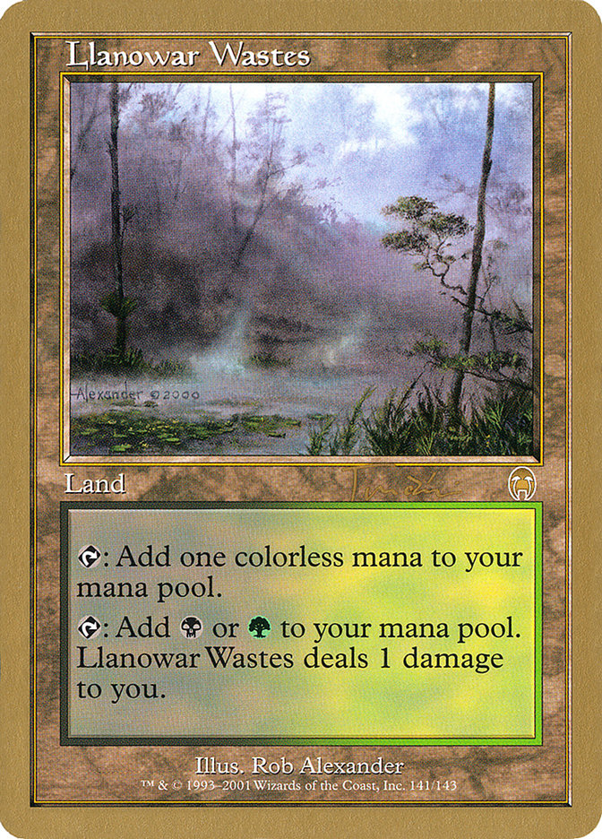 Llanowar Wastes (Jan Tomcani) [World Championship Decks 2001] | Enigma On Main