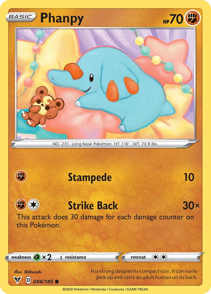 Phanpy (086/185) [Sword & Shield: Vivid Voltage] | Enigma On Main