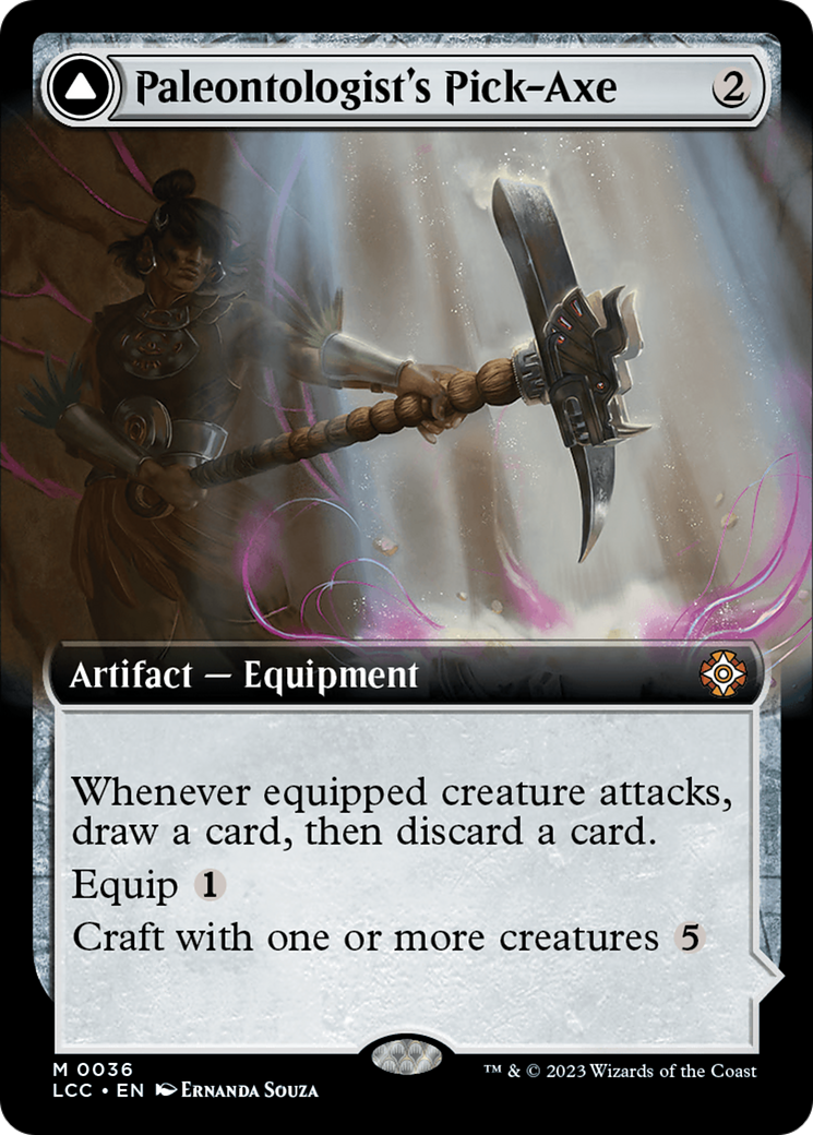 Paleontologist's Pick-Axe (Extended Art) [The Lost Caverns of Ixalan Commander] | Enigma On Main