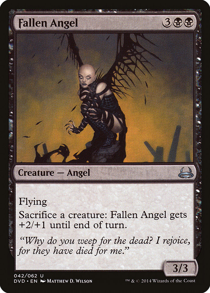 Fallen Angel (Divine vs. Demonic) [Duel Decks Anthology] | Enigma On Main