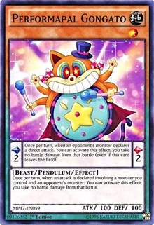 Performapal Gongato [2017 Mega-Tins Mega Pack] [MP17-EN059] | Enigma On Main