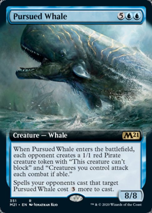 Pursued Whale (Extended Art) [Core Set 2021] | Enigma On Main