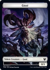 Goat // Human Soldier Double-sided Token [Theros Beyond Death Tokens] | Enigma On Main