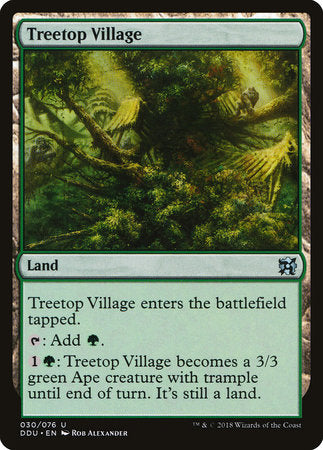 Treetop Village [Duel Decks: Elves vs. Inventors] | Enigma On Main